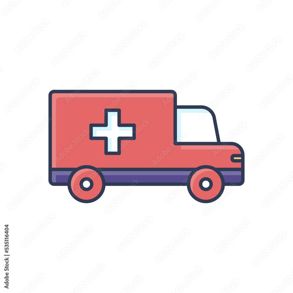 Redcross Transport World Humanitarian Day Icon Flat Design Redcross Transport World Humanitarian Day Icon Flat Design