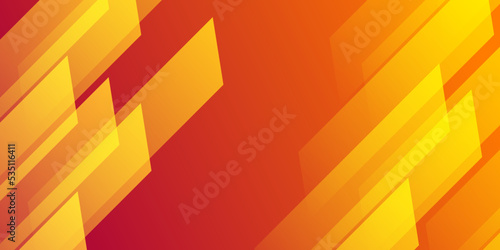 Dynamic vibrant abstract orange color stripe on gradient background