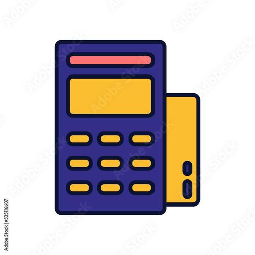 EDC Machine Element Icon Illustration. Hotel and Travel Icon Set. Hotel and Travel Icon Set for Web Apps, Apartment, Rent, Travel, Isolated Vector