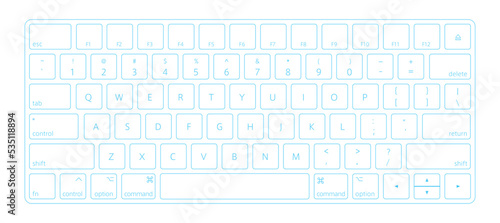 Keyboard_Blue line