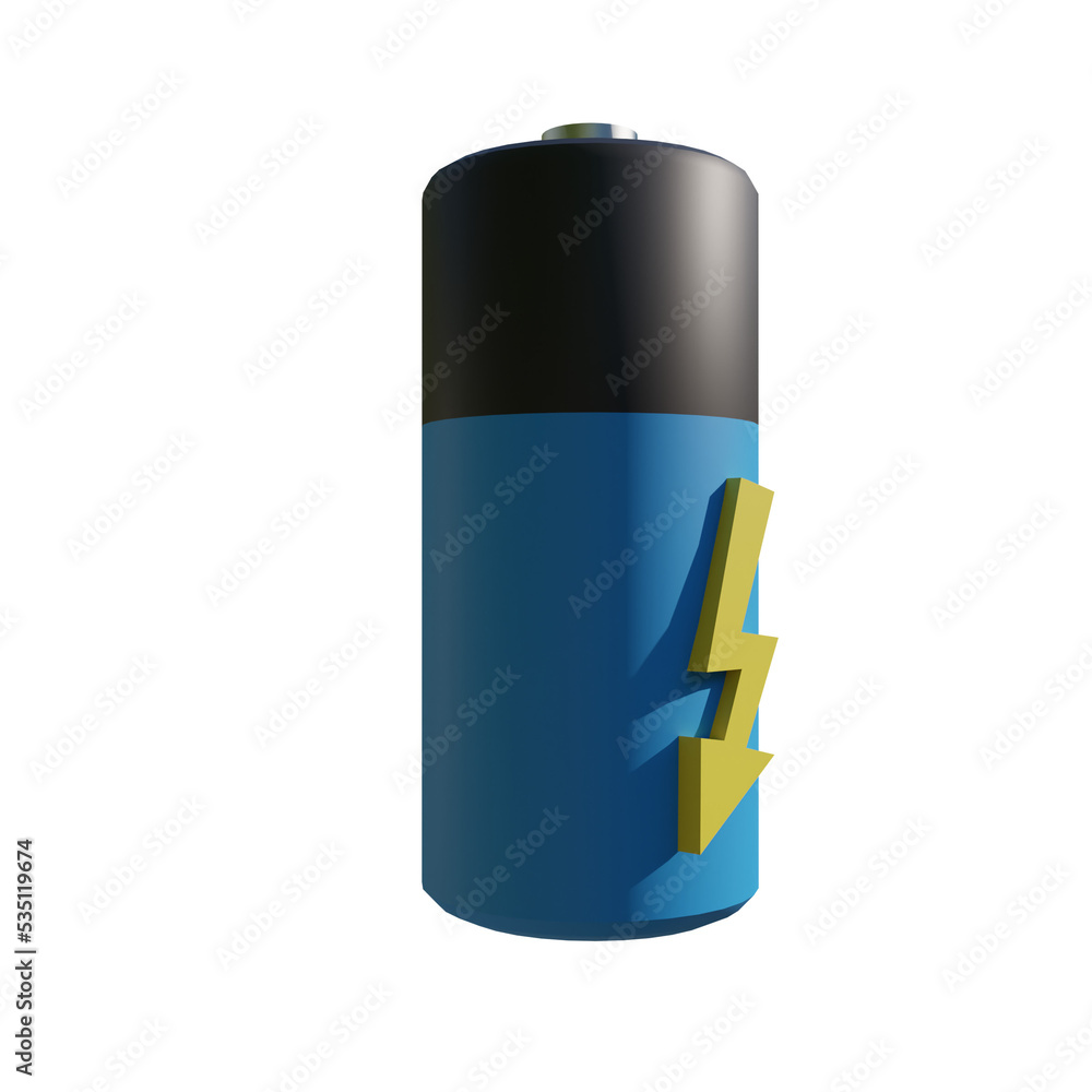 3d render illustration battery 3d render illustration battery