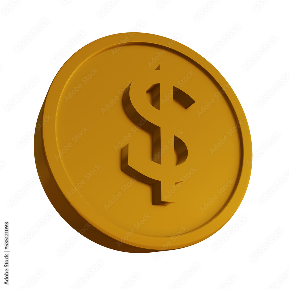 3d render illustration coin 3d render illustration coin