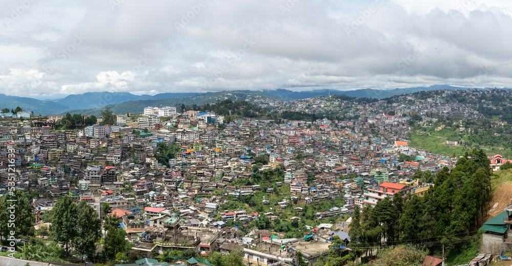 Panoramic High Angle View of Kohima Nagaland