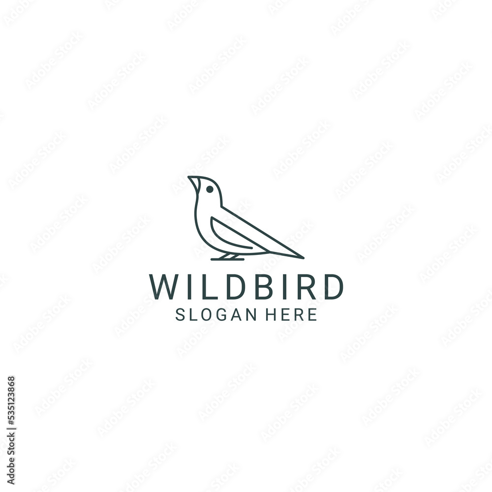 Wild Bird logo desing icon vector Wild Bird logo desing icon vector