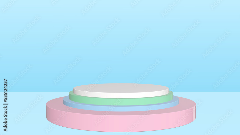 Abstract 3d podium products stand products display background. Minimal Style. Suitable for stand to show cosmetic products. 3D illustration
Abstract 3d podium products stand products display background. Minimal Style. Suitable for stand to show cosmetic products. 3D illustration