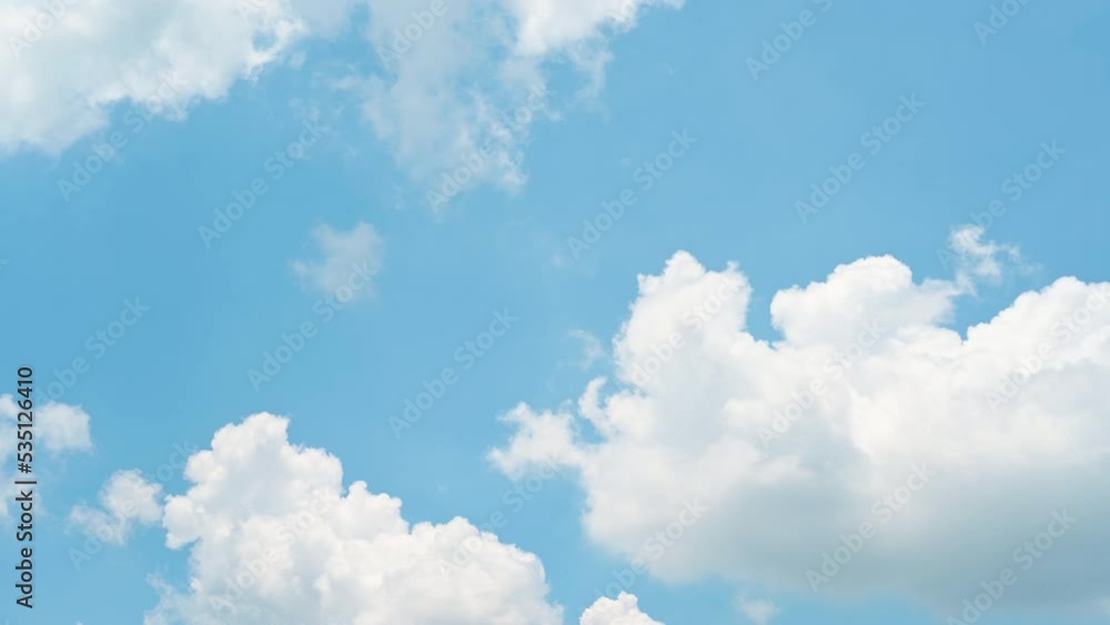 Timelapse of beautiful blue sky and white cloud with 4k resolution. The environment in the natural world. Timelapse of beautiful blue sky and white cloud with 4k resolution. The environment in the natural world.