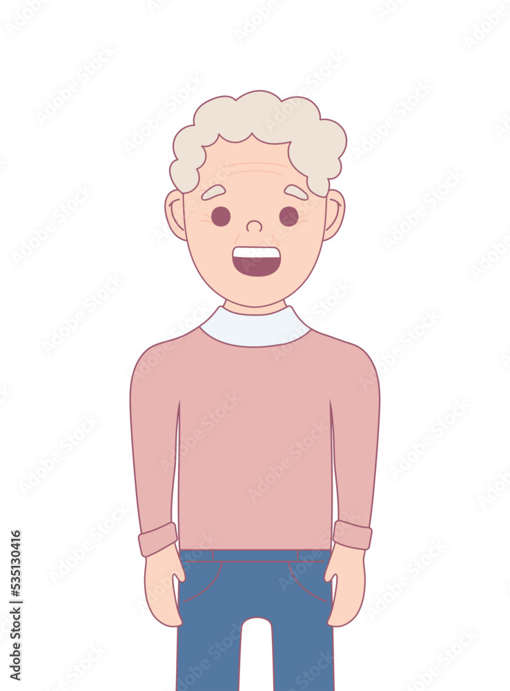 smiling old man smiling old man