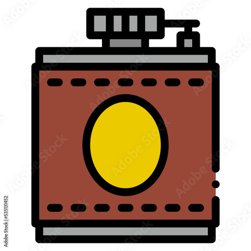 hip flask Filled Outline icon