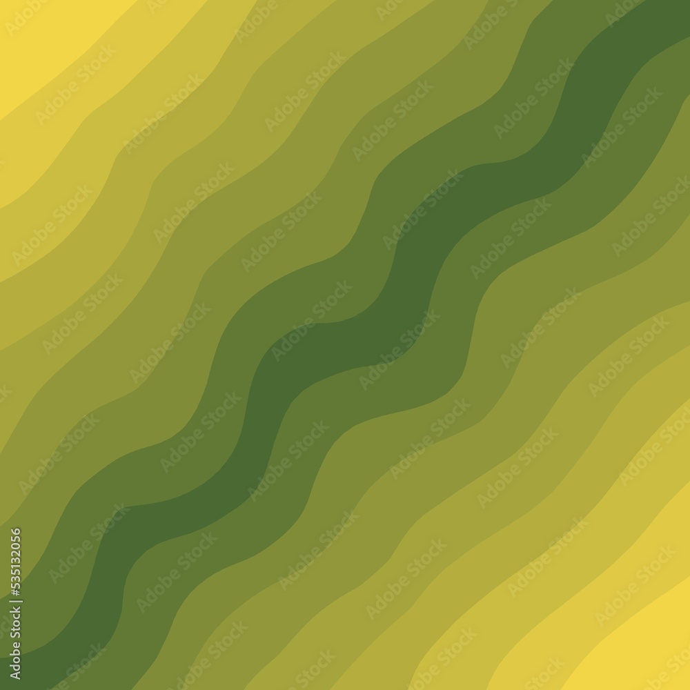 Abstract wavy green to yellow discrete gradient background. Abstract wavy green to yellow discrete gradient background.