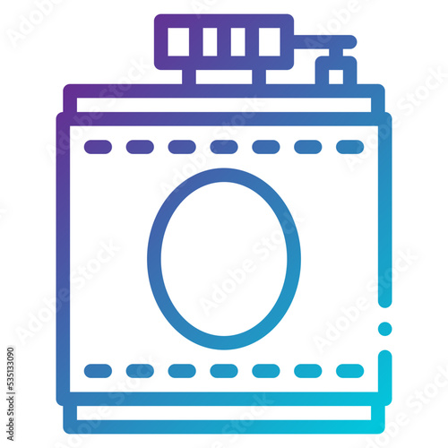 hip flask line gradient icon