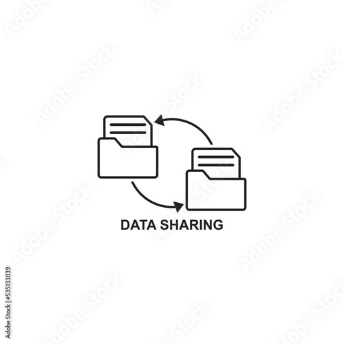 data sharing icon , connection icon