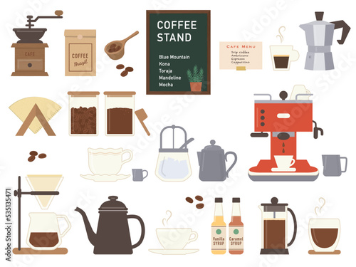 カフェのコーヒーツール