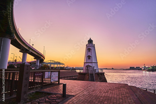 旧堺灯台 - Old Sakai Lighthouse in Osaka, Japan photo