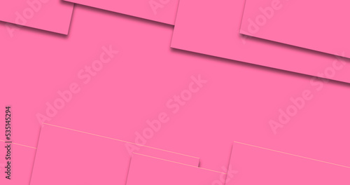 Pink geometric layers background for art banner concept