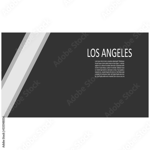 Los Angeles Kings ice hockey team uniform colors. Template for presentation or infographics.