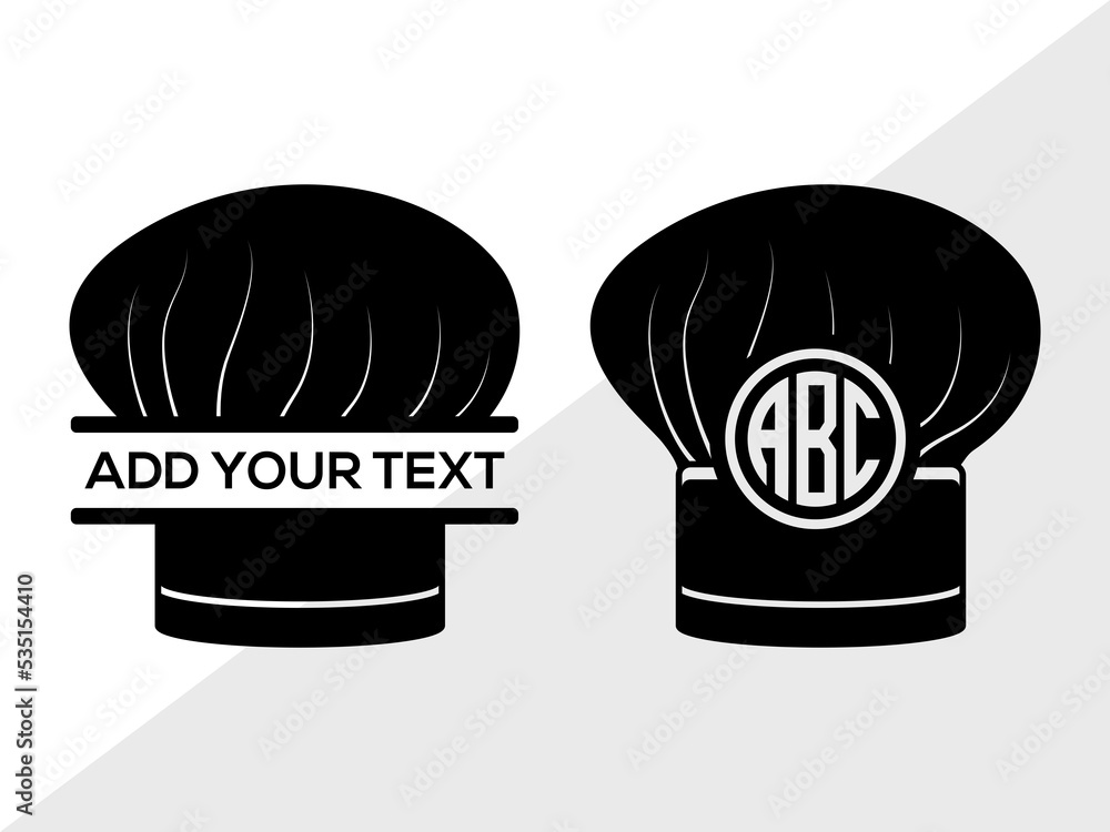 Chef Hat Monogram SVG Chef Hat Monogram Svg Cook Hat Svg Chef Cap Chef Hat Monogram SVG Chef Hat Monogram Svg Cook Hat Svg Chef Cap