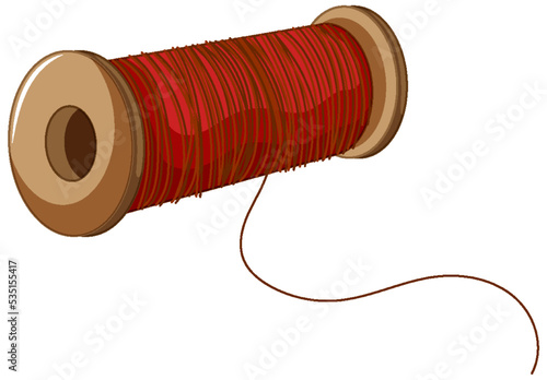 Isolated colour spool on white background