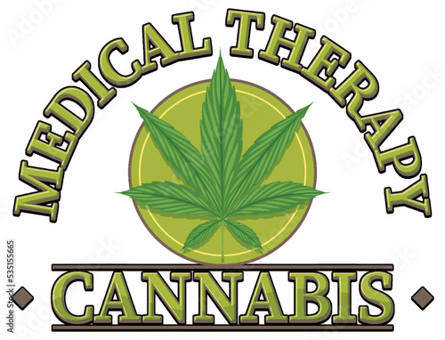 Medical cannabis badge logo