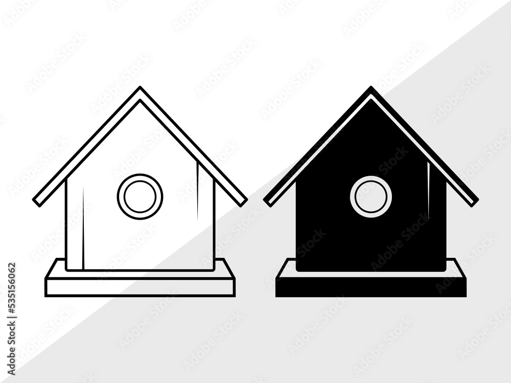 Bird House SVG, Bird House, Bird Home Svg, Bird Home Icon Svg, Nesting