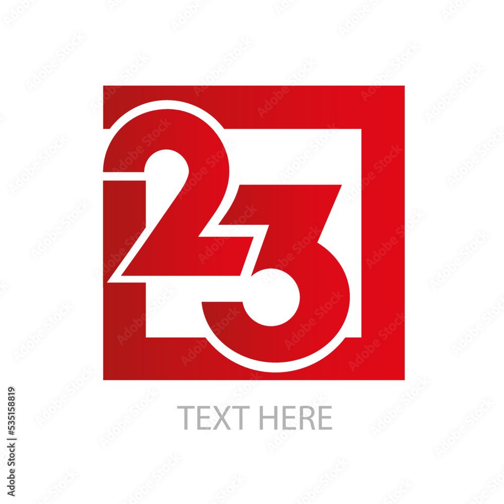 2023, 23, number 23 typographic vector work 2023, 23, number 23 typographic vector work