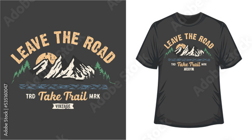 Outdoor Adventure T Shirt Design apparel for fishing hunting camping hiking colorfull print background
