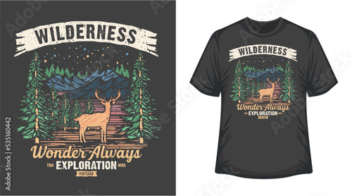 Outdoor Adventure T Shirt Design apparel for fishing hunting camping hiking colorfull print background
