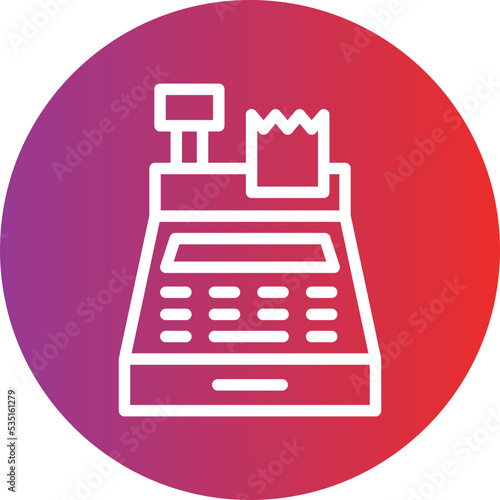 Cash Register Icon Style