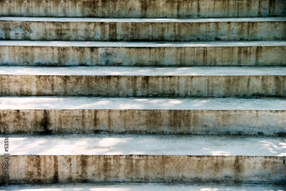 Detail of concrete stairs step