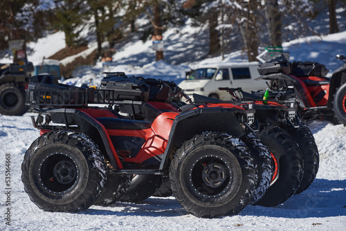 ATV with big wheels to for rent at winter