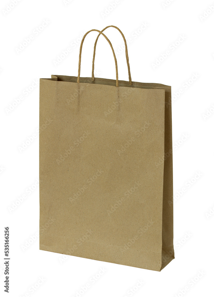 brown paper bag isolated with clipping path for mockup brown paper bag isolated with clipping path for mockup