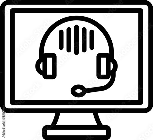 Call centre Vector Icon
