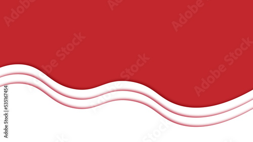 Abstract Paper Cut Wave Pattern Background
