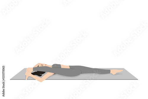 Supine Splits Pose, Supta Trivikramasana
