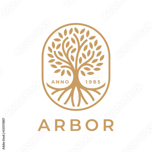 Canvas Print Arbor tree of life logo