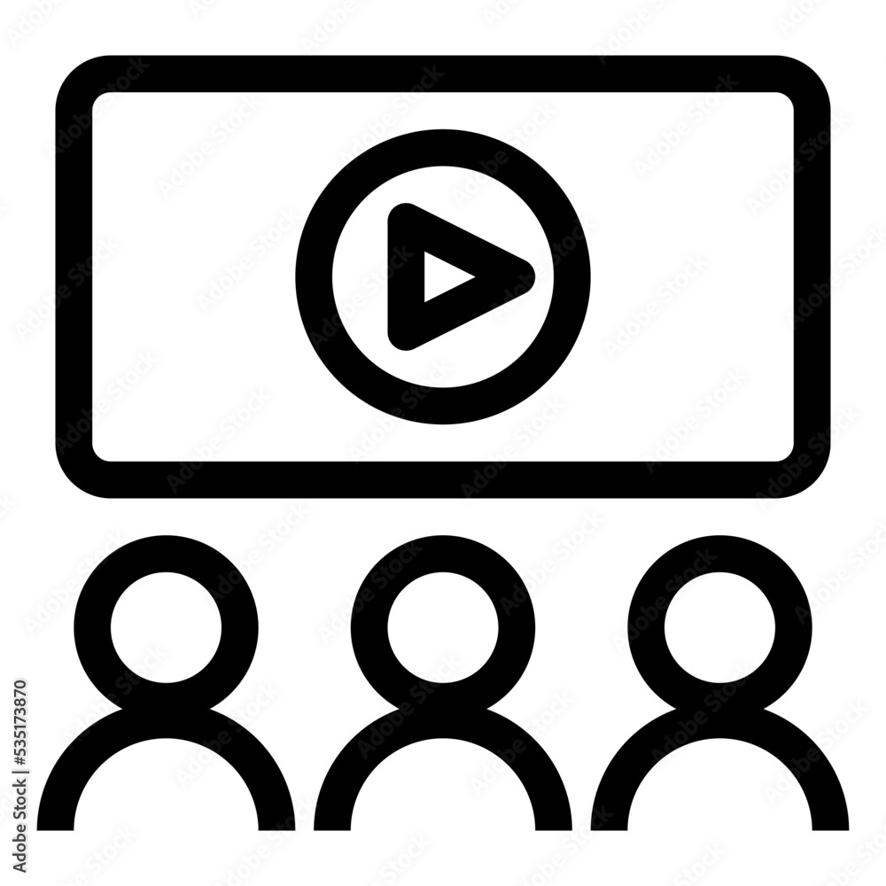 Cinema Icon Outline Cinema Icon Outline