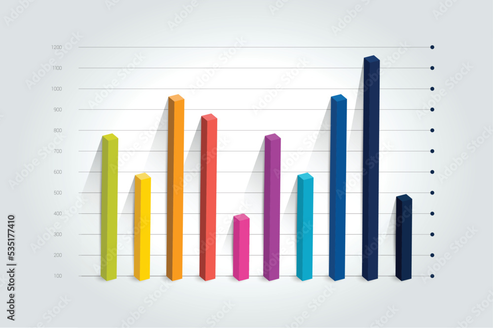 Chart, column graph, infographic element. Chart, column graph, infographic element.