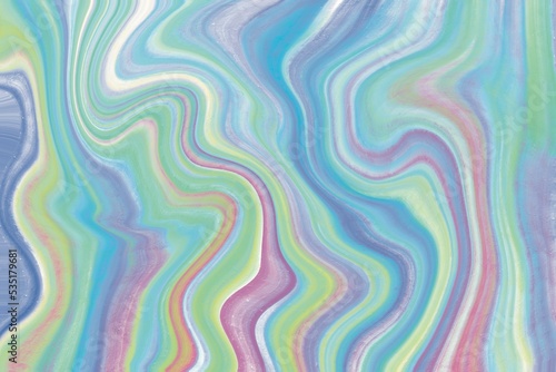 Illustration of Modern colorful liquid background. Flow rainbow Colorís Liquid shape. Abstract design.