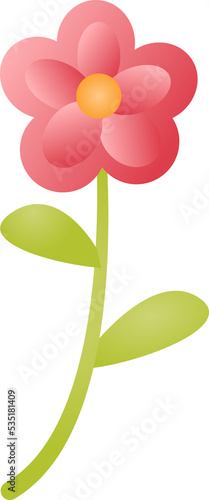 flower cartoon illustration