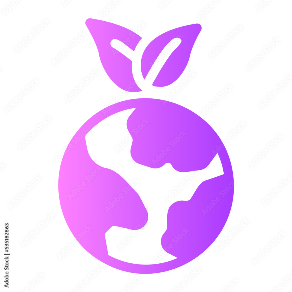green earth gradient icon green earth gradient icon