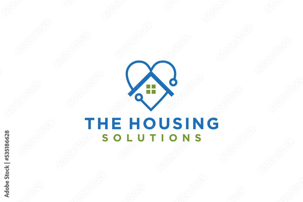 Real estate logo house roof window love hearth shape design family icon shape residence property Real estate logo house roof window love hearth shape design family icon shape residence property