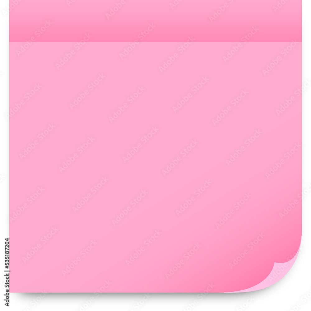 paper note pink color