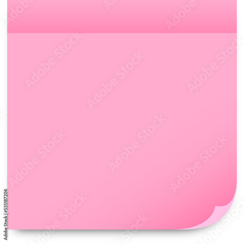 paper note pink color © cgdeaw