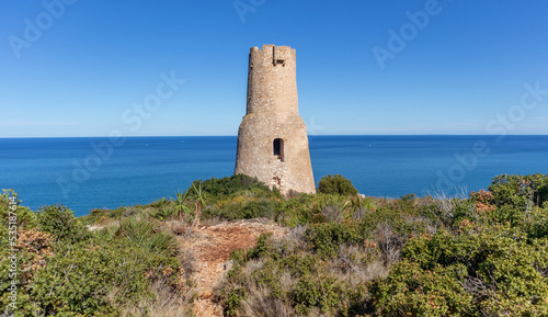 Costa Blanca in southern Spain. beaches, cliffs and the Mediterranean sea.