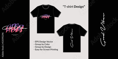 Trendy urban streetwear style creates a great vibes for designing t-shirts, hoodies or merchandise