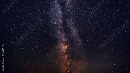 Night starry sky. Milky Way Abstract dark background.