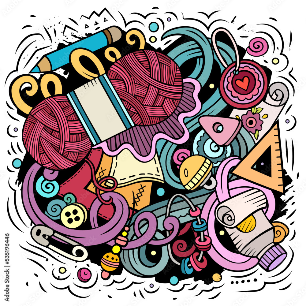 Handmade cartoon vector illustration Handmade cartoon vector illustration