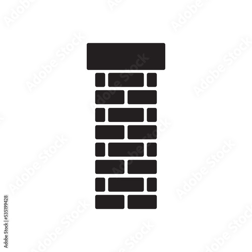 Fototapeta chimney icon brick chimney