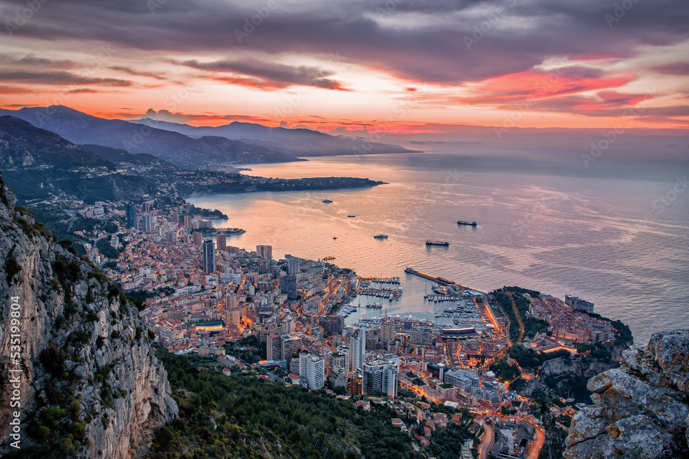 Schöne Landschaft in Monaco