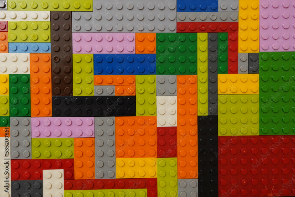 Seamless vector pattern of building blocks toy like blocks. Colorful plastic toy bricks for children, Brick toy design seamless for kids fashion, fabric, print and wallpaper, Top view. Seamless vector pattern of building blocks toy like blocks. Colorful plastic toy bricks for children, Brick toy design seamless for kids fashion, fabric, print and wallpaper, Top view.
