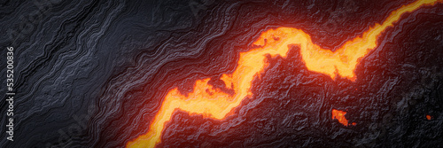 3D rendered abstract volcanic lava background